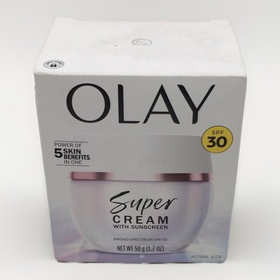 Olay Super Cream with Sunscreen SPF 30 - 1.7 Oz EXP 03/27