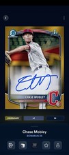 Topps Bunt Bowman '25 Chase Mobley Gold Signature Legendary DIGITAL