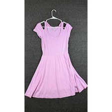 American Eagle Pink Cold Shoulder Fit & Flare Skater Mini Dress Size 2