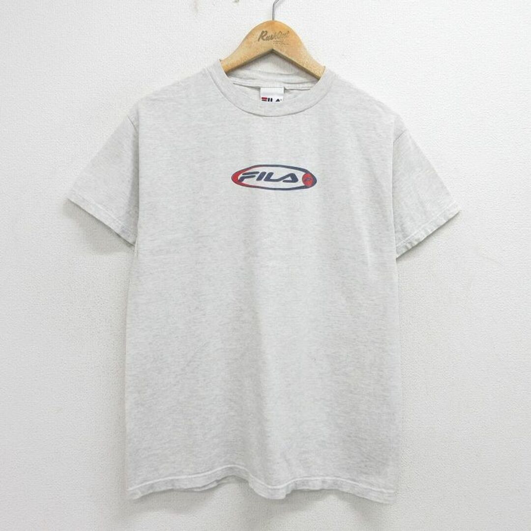 T shirt M vintage Fila manica corta uomo anni 00 grande logo cotone girocollo usata SSYR 0