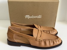 Madewell The Nye Cutout Loafers Leather Desert Camel NK672 Women s Size 8 Loafer