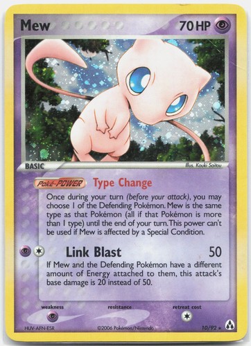 Mew Holo Rare EX Legend Maker LM Psychic 10/92 2006 HP
