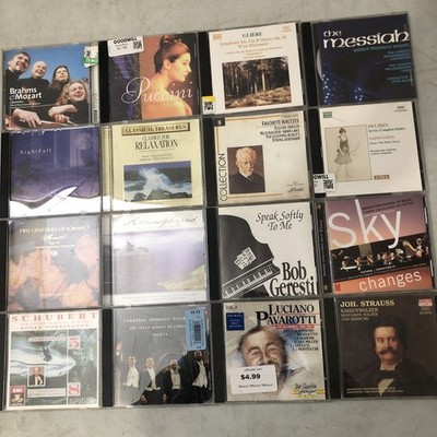 LOT of 16 CDs -CLASSICAL  STRAUSS  THREE TENORS  PAVAROTTI  SCHUBERT  &  MORE