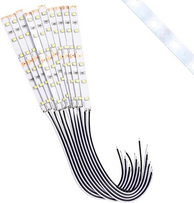 10 Stück 100 mm LED Streifen Lichter 12-18 V für Modelleisenbahn