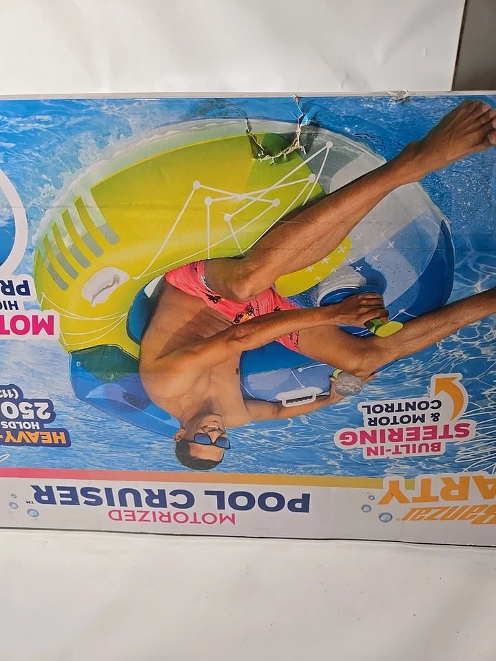 Моторизованный плавательный бассейн, круизер, поплавок, веселая водная игра 14+ надувной бегун - Изображение 4 из 4