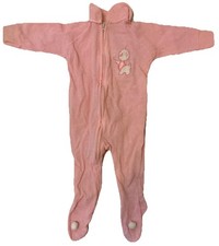 Vintage Baby One Piece Long Sleeve With Footies Size 0-3months