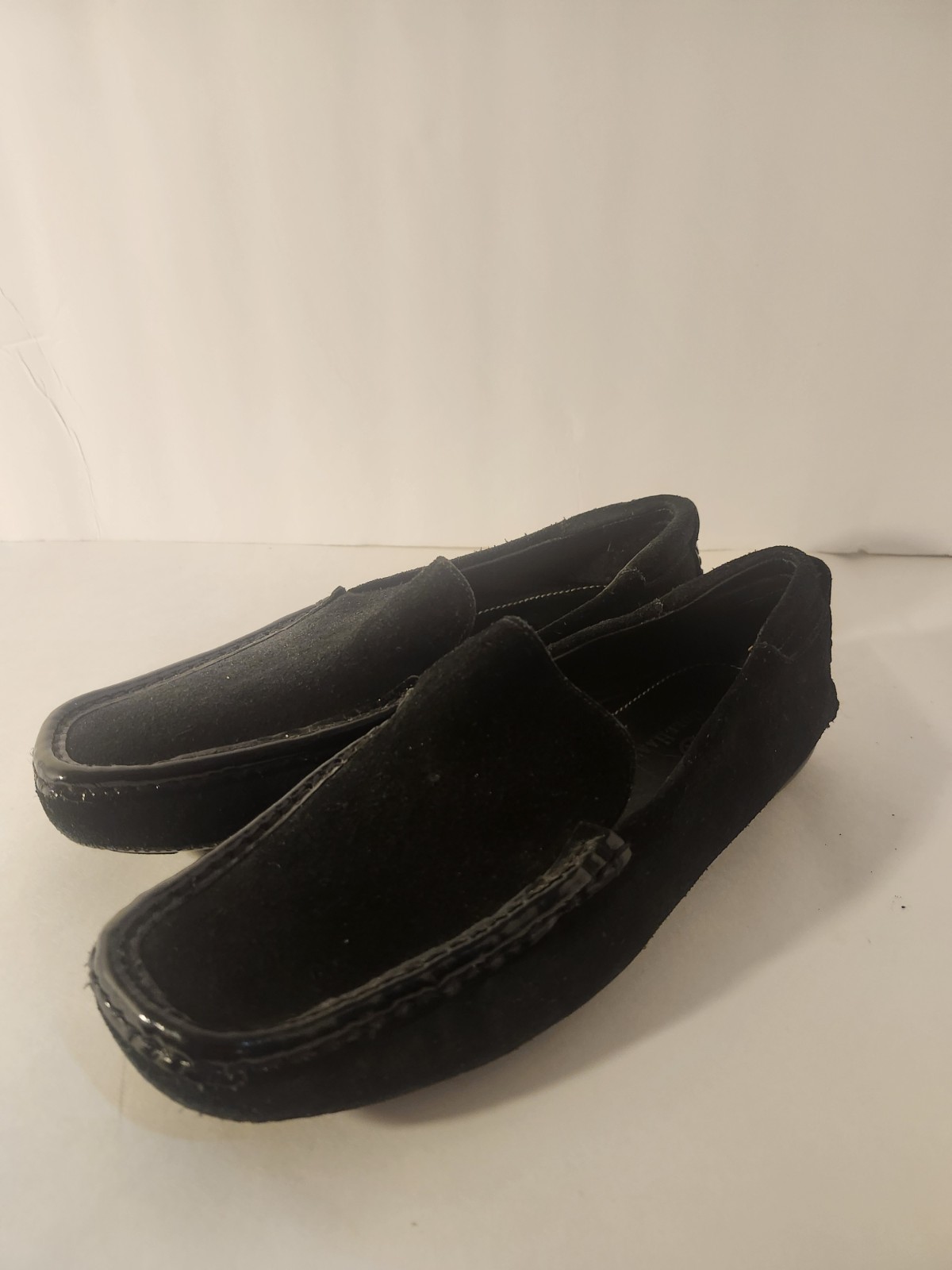 Cole Haan Black Suede Slip On Loafer Sz 7B