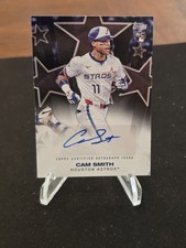 Topps 2025 Update Series Cam Smith Baseball Stars Autograph Black Parallel /10