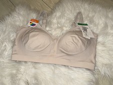 Warners RM3911A Blissful Benefits Underarm Smoothing Bra WF Womens L Beige New