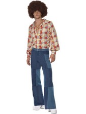 Bell Bottom Pants Adult 70s Disco Costume Flares Halloween Medium