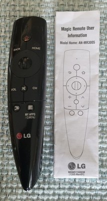 LG Magic Remote Control AN-MR3005 Wireless Black 10m+ Range for LG TVs