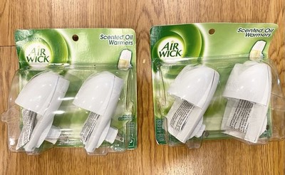 2 Packages of 2 Air Wick Scented Oil Warmers - No Refills = 4 Total