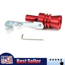 Turbo Sound Exhaust Muffler Pipe Whistle Blow off Valve Car Accessories Red