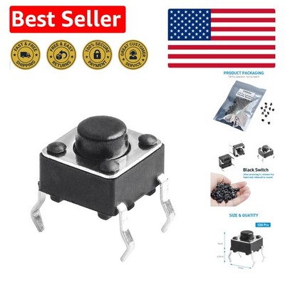 Tactile Push Button Switch 6x6mm - 120 Pack for Versatile Electronic Projects