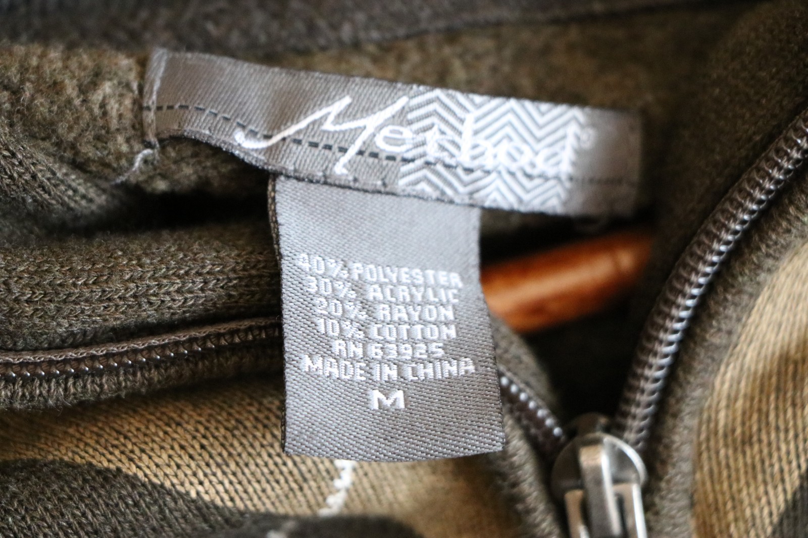 Method Medium Argyle Mock Neck Quarter Zip Knit S… - image 3