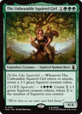 MTG The Unbeatable Squirrel Girl 0193 Marvel Super Heroes Foil