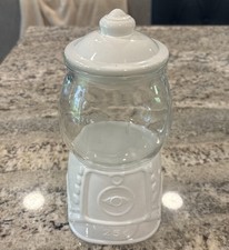 Target White Glass Gum-ball Machine candy jar