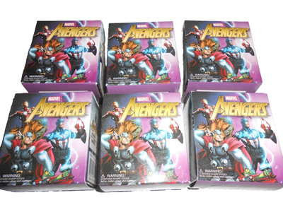 Lot of 6 2012 Running Press Marvel Avengers Mega Mini Kits in Original Boxes