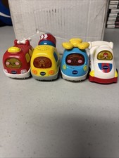 Lot of 4 Vtech Go Go Smart Wheels Interactive Vehicles Lights  Sounds