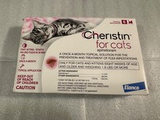  Read Cheristin For Cats Elanco 6 Doses Flea Treatment Prevention Topical