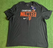 San Francisco Giants Nike MLB 2021 NL West Champions Shirt Size 2XL NWT