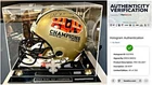 Drew Brees Signed Helmet Autograph Super Bowl Inscribed Auto #/250 FANATICS COA