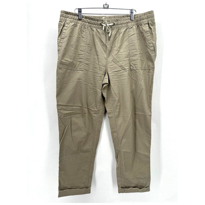 VUORI Vintage Ripstop Pants Womens XL Beige Active Relaxed Outdoors Preppy Beach