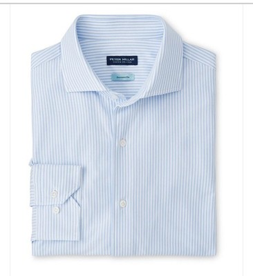 Peter Millar Mens XL Crown Crafted Excursionist Flex Striped Button Shirt $275