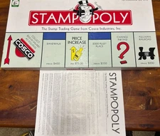 Monopoly Rare Cosco Promotional Stampopoly Board Game Complete w/ Instructions