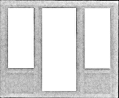 Pikestuff HO Doors Window & Center Door Combo 1115