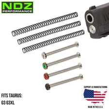 NDZ Taurus G3 G3XL Stainless Steel Guide Rod Tuner Kit ISMI Springs Cerakote PVD