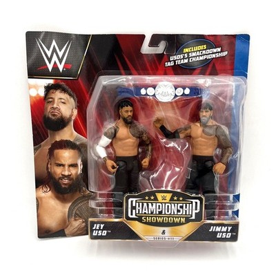 WWE Usos Championship Showdown Jimmy Uso Jey Uso Bloodline 2-Pack DAMAGED PKG