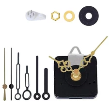 Non-Ticking Quartz DIY Mini Clock Movement Battery Kit with 3 Hand Sets