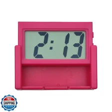 Small Digital Clock，Portable Travel Clock，Classroom Bedroom Bathroom Glass Ca