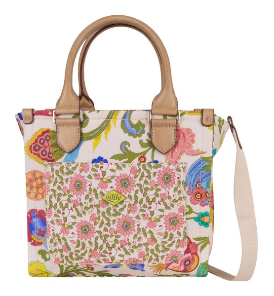Oilily Hanay Handbag Schultertasche Handtasche Tasche Sand Mehrfarbig Neu-image