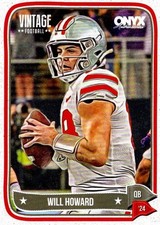 WILL HOWARD 2024 Onyx Vintage Football #OVWIHO Ohio State Buckeyes