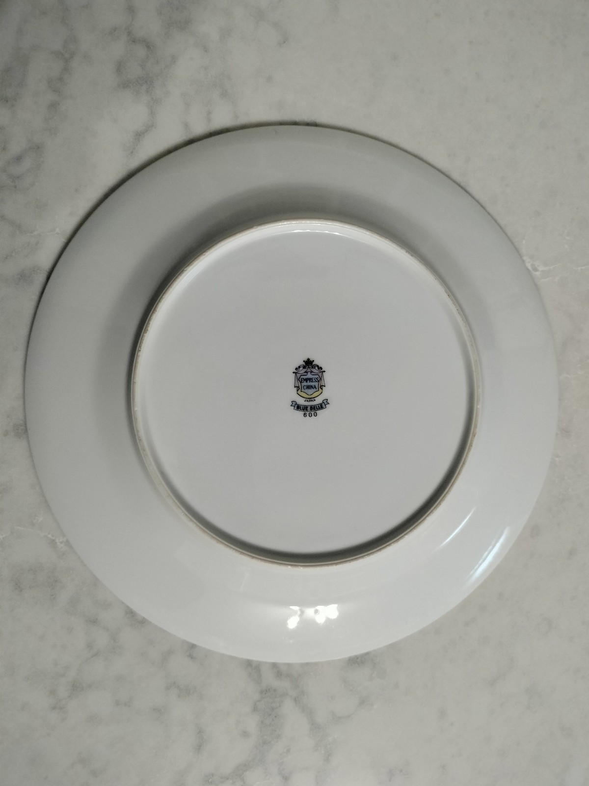 Set of 4 Empress China Blue Belle Dinner Plates ~10"