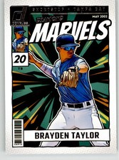 Brayden Taylor 2024 Donruss Diamond Marvels 13 Tampa Bay Rays