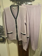 St John Pant Suit Lilac Color Size 6