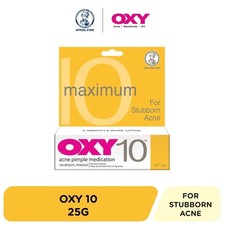 1pack OXY10 25g 10 Benzoyl Peroxide Stubborn Acne Pimple Cream Maximum Strength