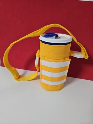 Tupperware Thirstquake tumbler with insulated bag 2414B-2 blue/yellow
