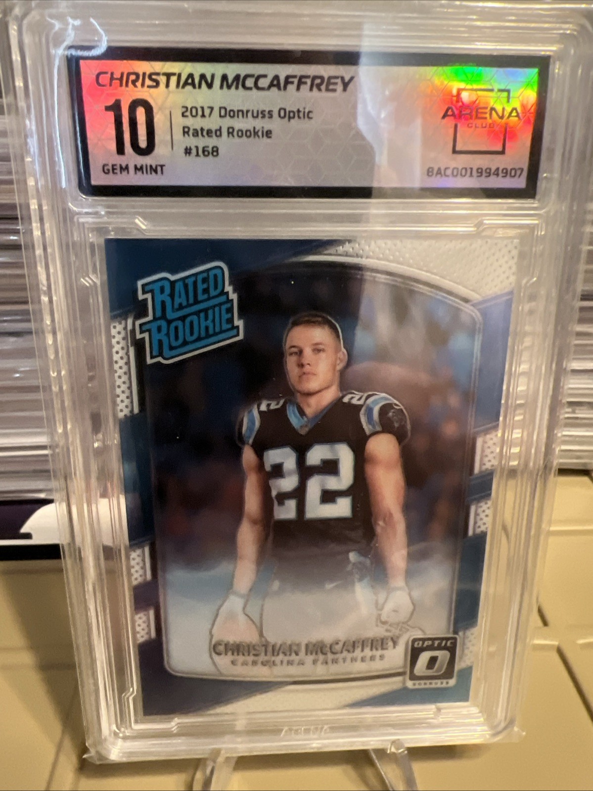 2017 Donruss Optic - Rated Rookie Christian McCaffrey #168 (RC)