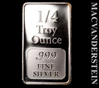 USCG 1/4 Ounce Bar- 0.999 Fine Silver- Choice Gem Proof- No Reserve #L5547