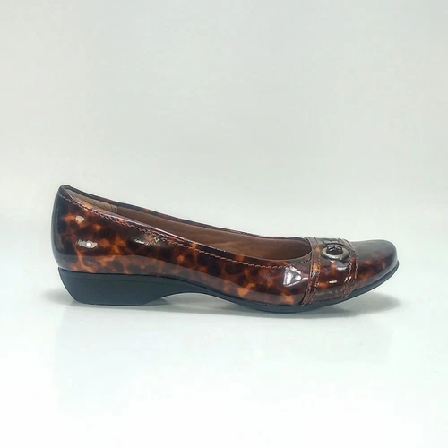 Scarpe basse Clarks Propose Spire donna 6 5 m marrone tartaruga vernice pelle