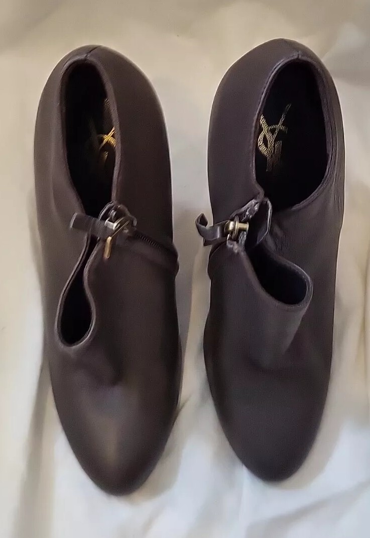 Stivaletti Yves Saint Laurent YSL donna Fatale nappa zinco taglia UK 6 PREZZO AL PUBBLICO £555