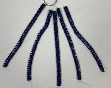 10mm X 5mm Lapis Lazuli Rectangle Faceted Beads 5 Strands - 39 Gemstones Strand