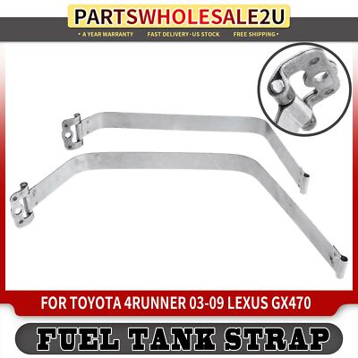 2x Fuel Tank Strap for Toyota 4Runner Lexus GX470 2003-2009 4.0L 4.7L 7760135090