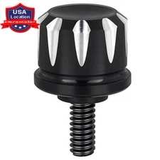 1/4''-20 Aluminum Edge Cut Black Rear Seat Bolt Screw For Harley Davidson Custom