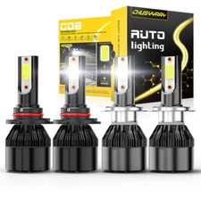 4x 9005 H7 LED Headlight Bulbs Hi/Lo Beam Combo Kit For Kia Sorento 2019 2020