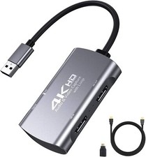 HDMI Audio Video Capture Card: Game Capture Card HDMI to USB 3.0 Fast Transmissi